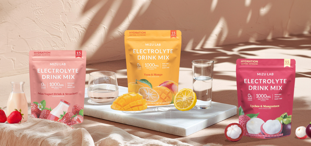 Explore Mizu Lab’s Unique Asian Electrolyte Drinks