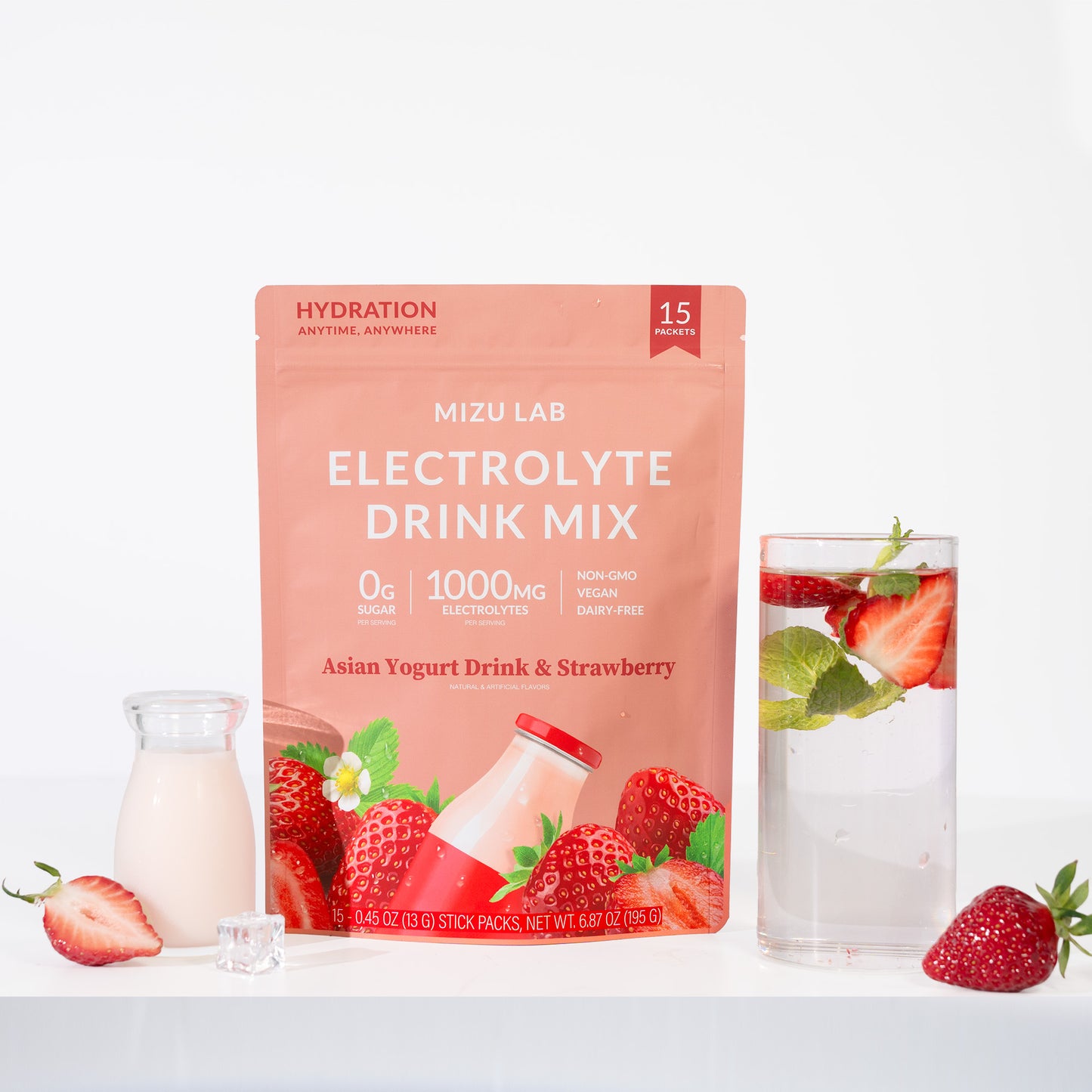 Mizu Lab Zero Sugar, Asian Inspired Electrolytes for Hydration and Immunity Support