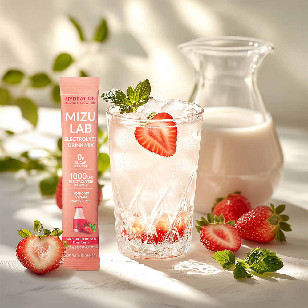 Strawberry & Drink Yogurt Asian イチエモイスチャーパック Electrolytes Sugar Zero - パック・フェイスマスク
