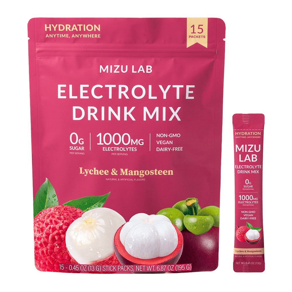 Lychee & Mangosteen Electrolytes | Zero Sugar - Mizu Lab